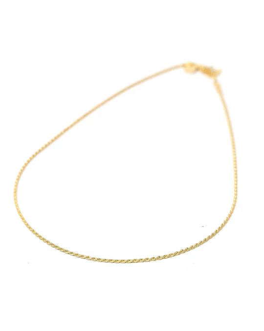 Skinny Rope 14k Plated Chain | VICI Collection