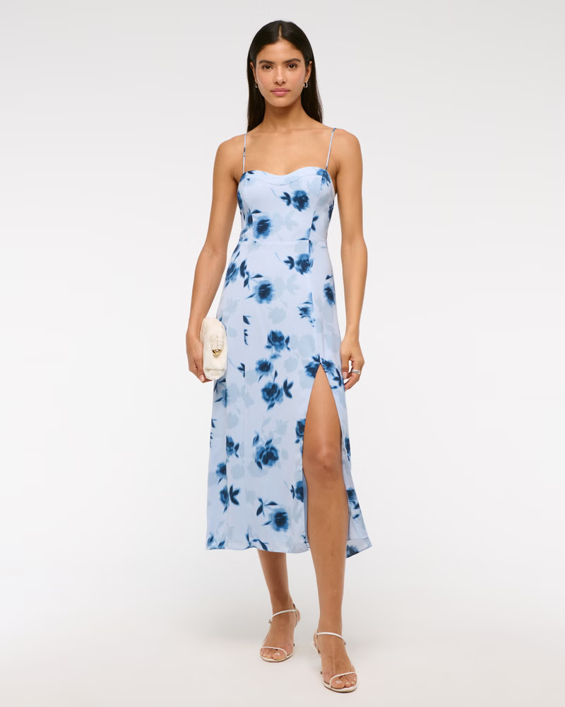 The A&F Giselle Babydoll Maxi Dress | Abercrombie & Fitch (US)