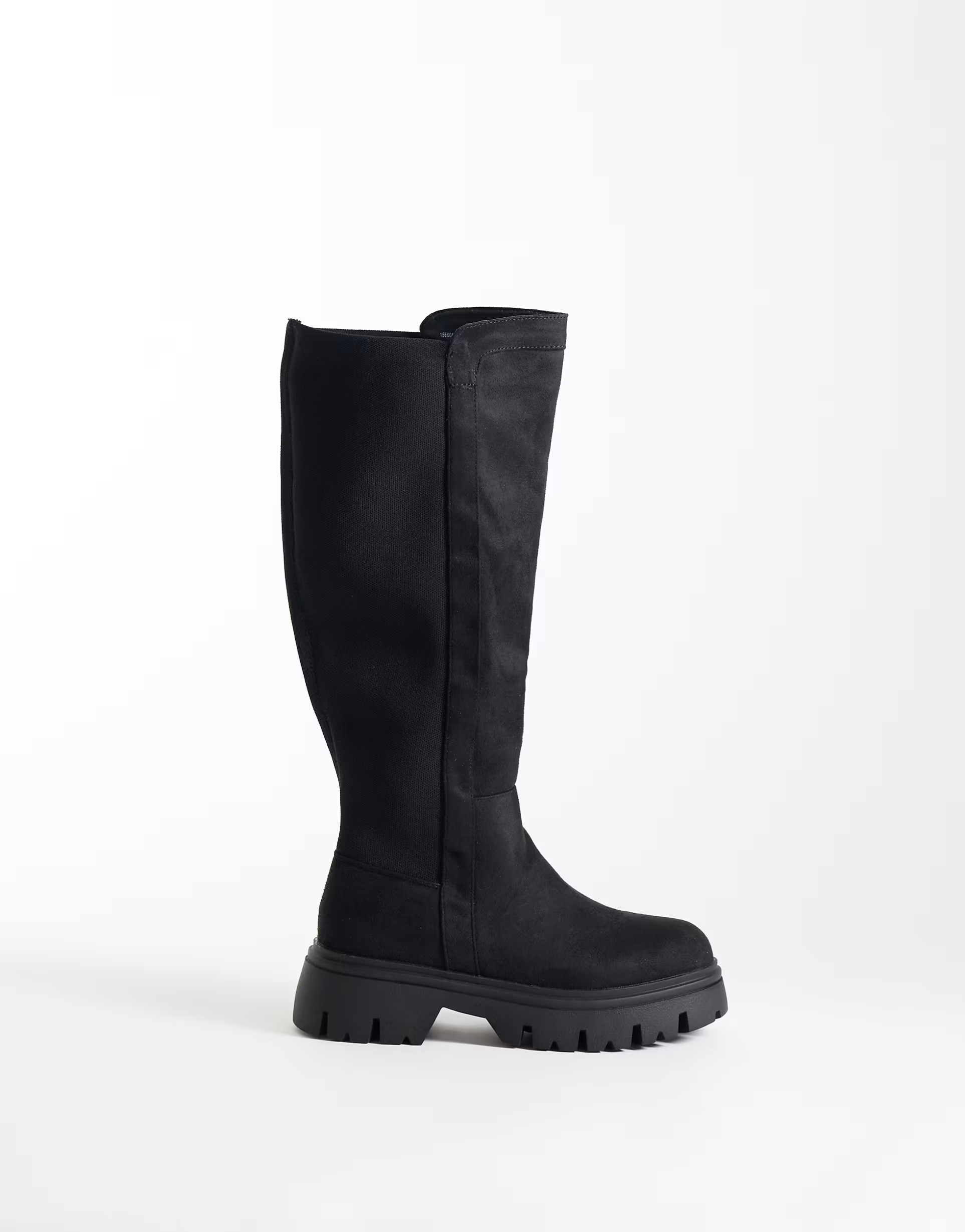 SEQWL Wide Fit Twirl Chunky-Kniestiefel in Schwarz | ASOS (Global)