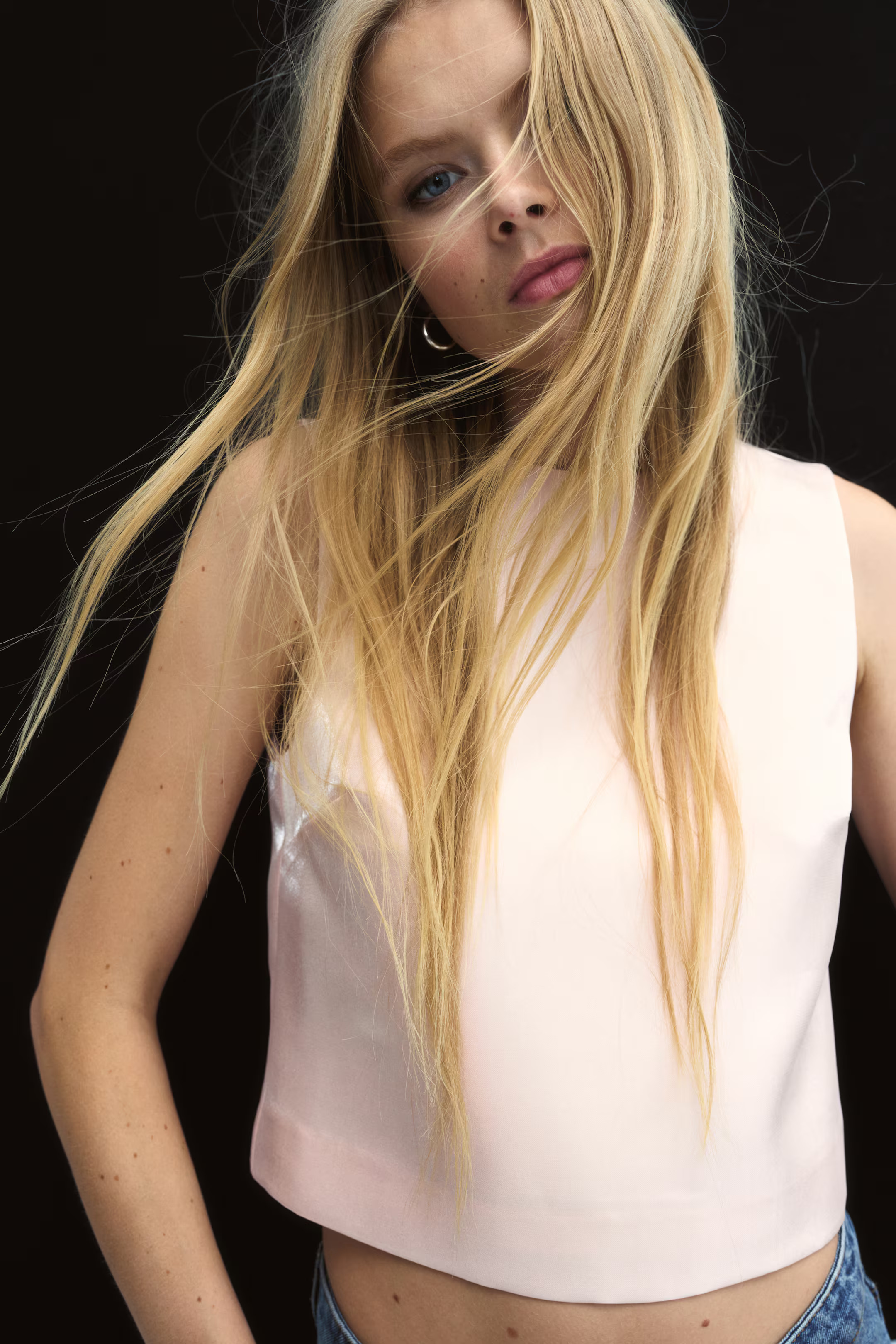 Bow-detail deep-back top | H&M (UK, MY, IN, SG, PH, TW, HK)