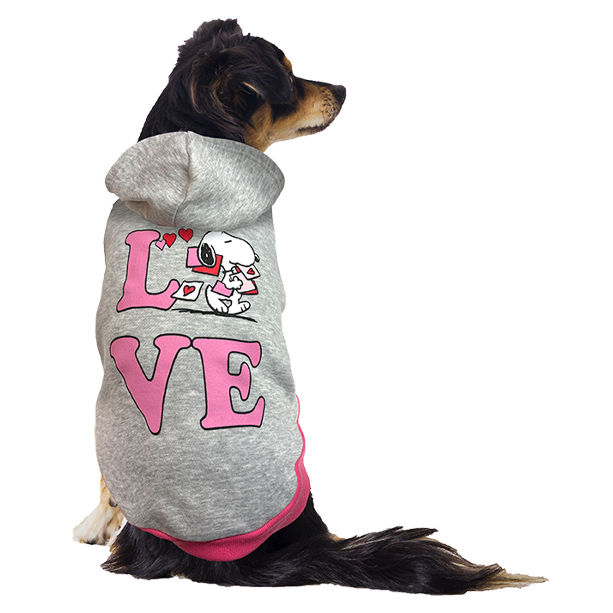 Pink LOVE Snoopy Hoodie | PetSmart