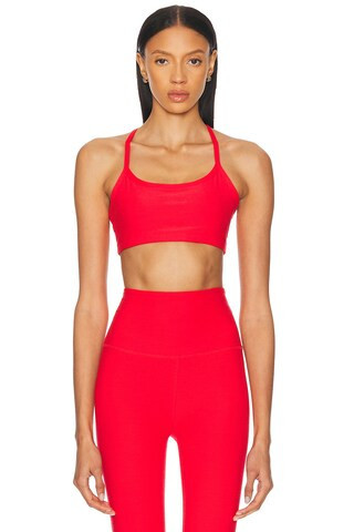 Beyond Yoga Spacedye Slim Racerback Bra in Red | FWRD 