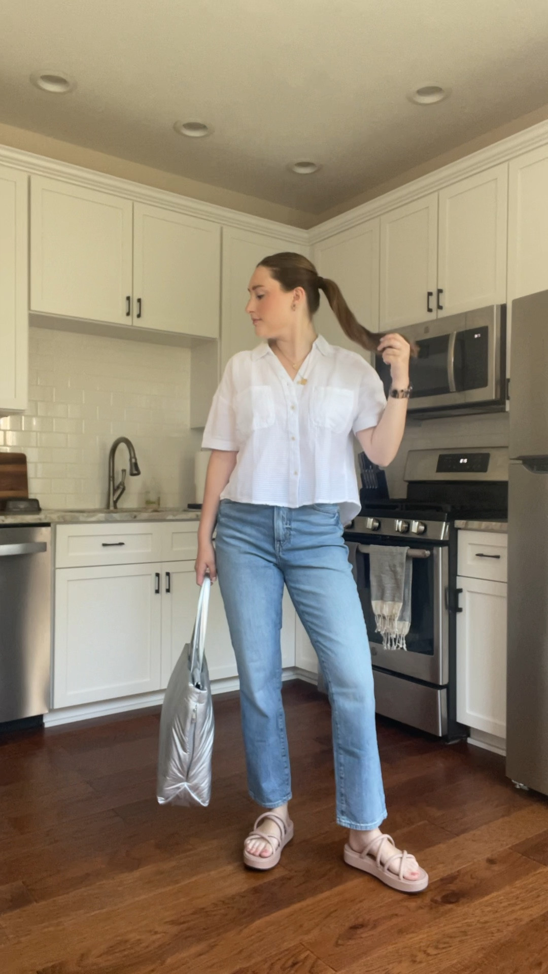 Work OOTD 🤍 my sandals are old from Target and my top is from a local boutique, but I linked similar!

#LTKSeasonal #LTKFind #LTKfit