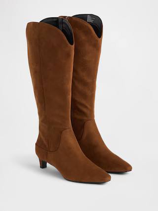 Kitten Heel Pointy Knee High Boots | Gap (US)