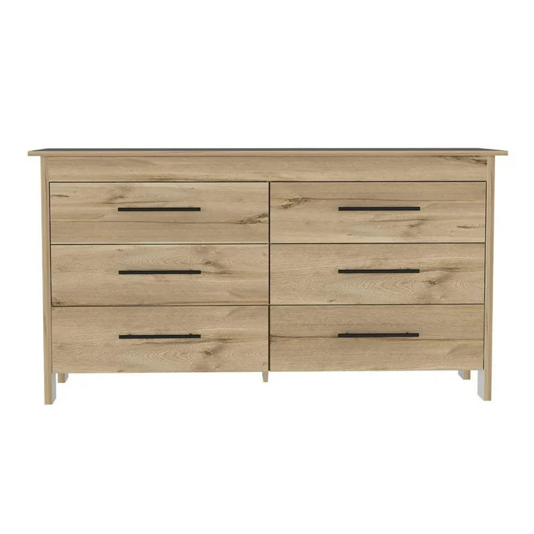 FM FURNITURE LLC Luxor 6 Drawer Double Dresser | Walmart (US)