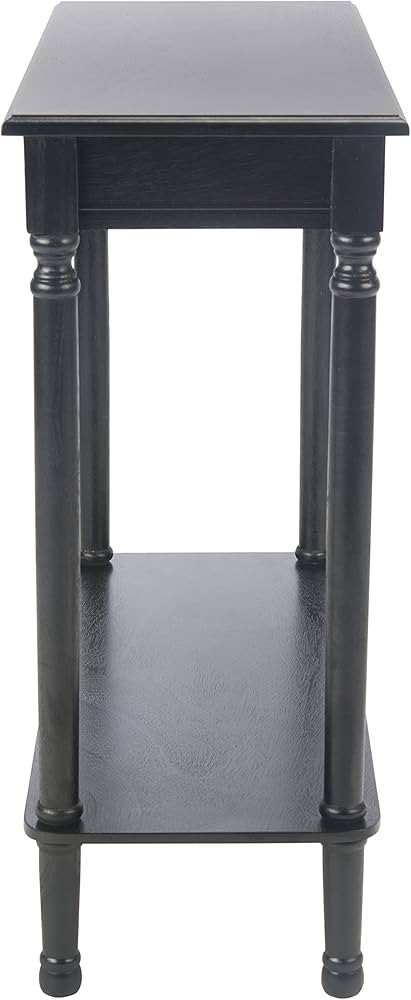SAFAVIEH Furniture - Tinsley Rectangle Console Table - Black - Solid Wood - Farmhouse Turned-Leg ... | Amazon (US)