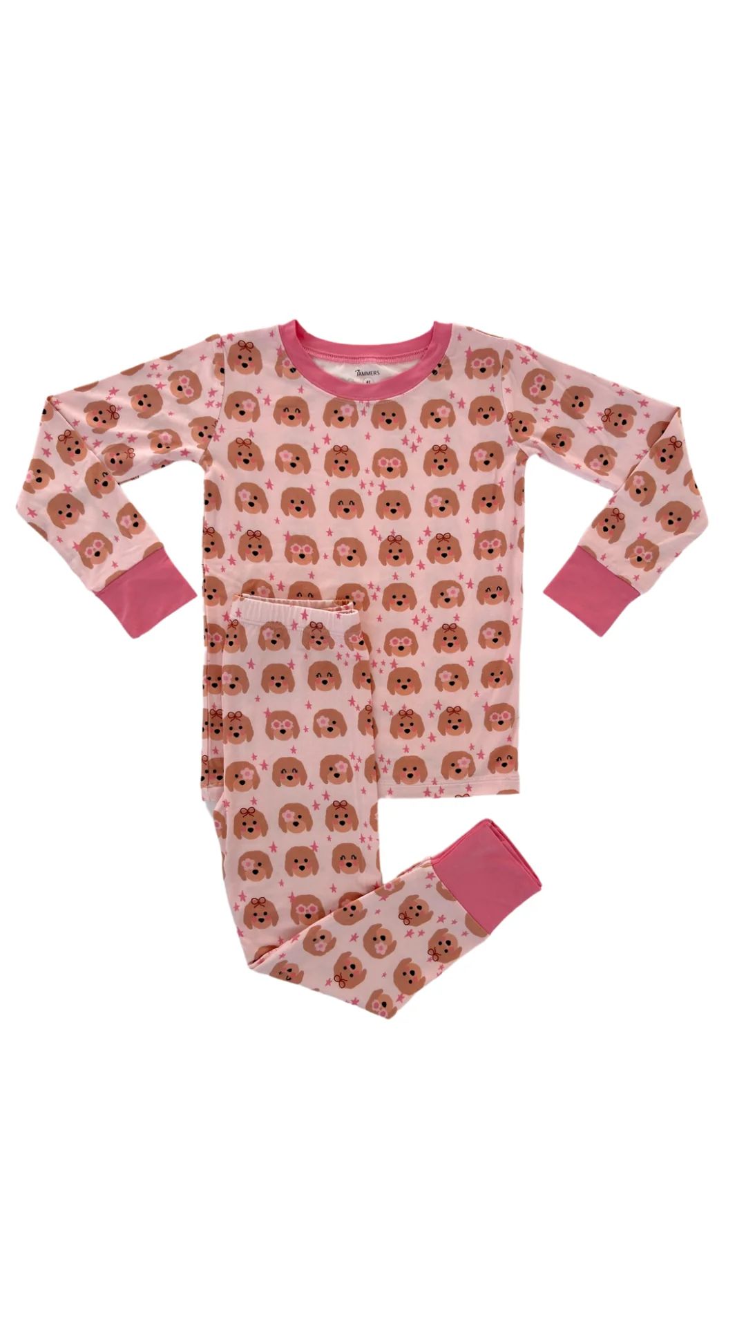 Pink Goldendoodle Two Piece Set | In My Jammers