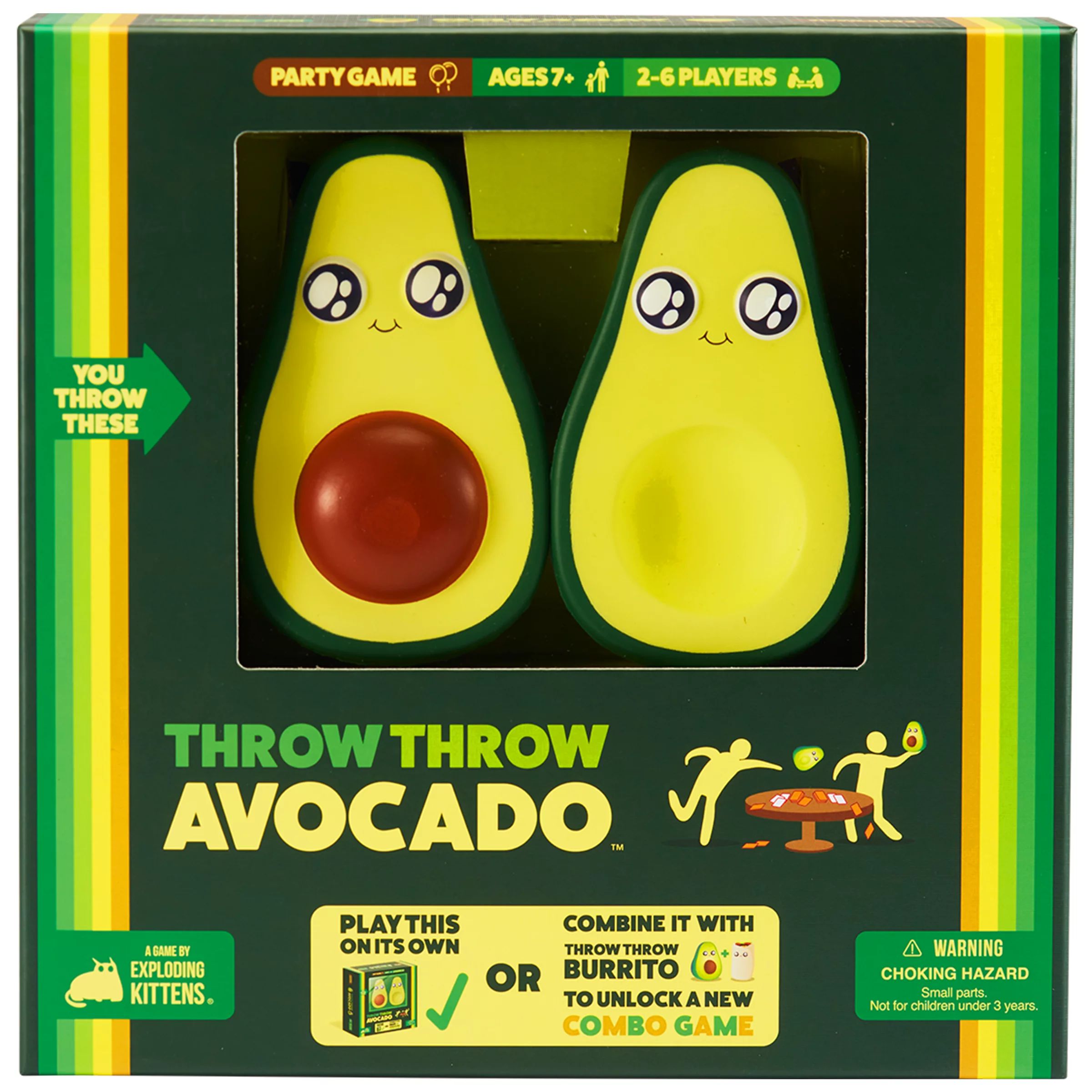 Throw Throw Avocado - a Dodgeball Party Game by Exploding Kittens, Ages 7 and Up, 2-6 Players - W... | Walmart (US)