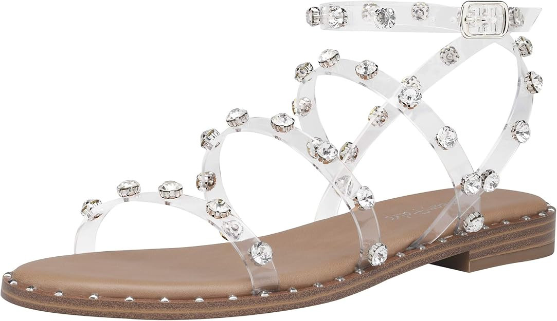 DREAM PAIRS Women's Gladiator Cute Summer Flat Sandals | Amazon (US)