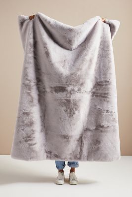 Hibernal Faux Fur Throw Blanket | Anthropologie (US)