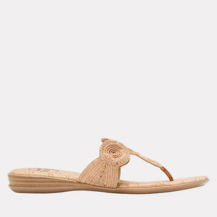 Nikky Raffia Flip Flop Sandals | Andre Assous | Andre Assous