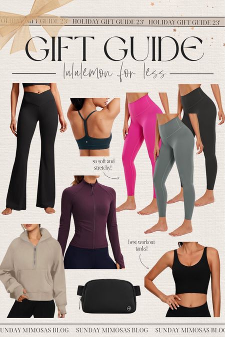 HOLIDAY GIFT GUIDE: Lululemon looks for less. Here are our top Amazon activewear finds that are AMAZING quality & affordable. 

Buy these as a gift for someone special in your life or even for yourself! 🎁

#holidaygiftguide #giftsforwomen #giftsforgirls Christmas gifts for her, gift guide for her, Christmas gifts for sister, gifts for girlfriend, gifts for daughter, college girl gifts, gifts for teen girls, teen girl gifts, teenage girl gifts, Christmas gifts for college girls, gifts for wife, fitness gifts, gifts for girls, gifts for mom, Christmas gift ideas for mom, Lululemon define jacket, align tank, align leggings, scuba hoodie Amazon, Amazon scuba, Amazon leggings, Amazon athleisure finds

#LTKSeasonal #LTKHoliday #LTKGiftGuide