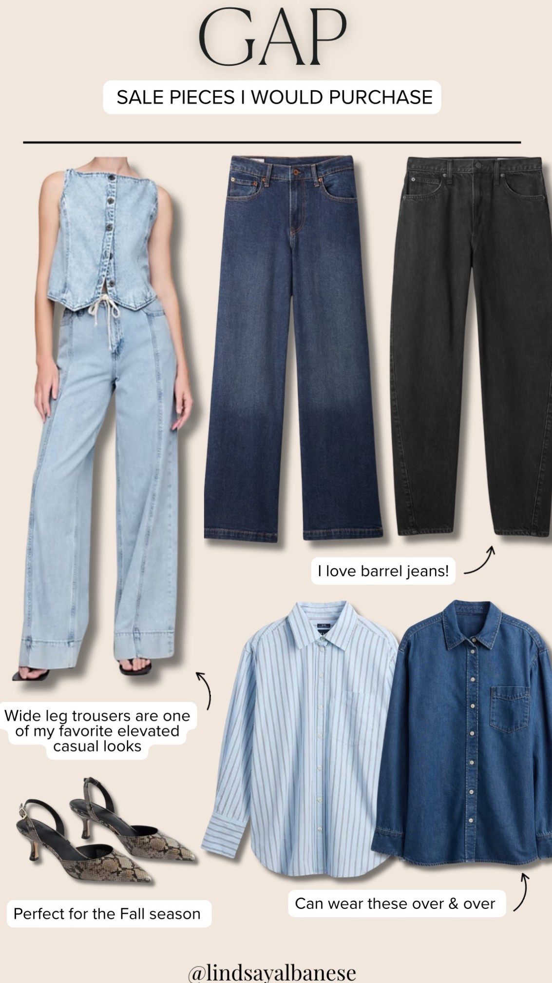 Same items I would grab from Gap while they’re on sale! 

#LTKStyleTip #LTKFindsUnder100 #LTKFindsUnder50