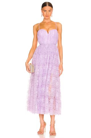 SAU LEE Selena Lace Dress in Lavender from Revolve.com | Revolve Clothing (Global)