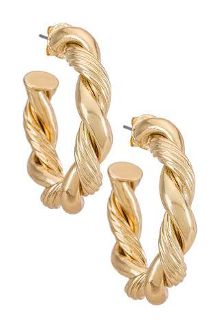 petit moments Limelight Hoops in Gold from Revolve.com | Revolve Clothing (Global)