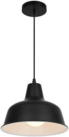 KIGHSIN Black Industrial Pendant Lights Vintage Farmhouse Metal Hanging Ceiling Lighting Fixtures... | Amazon (US)