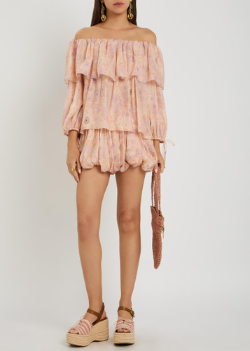 Floral-print silk top | Harvey Nichols
