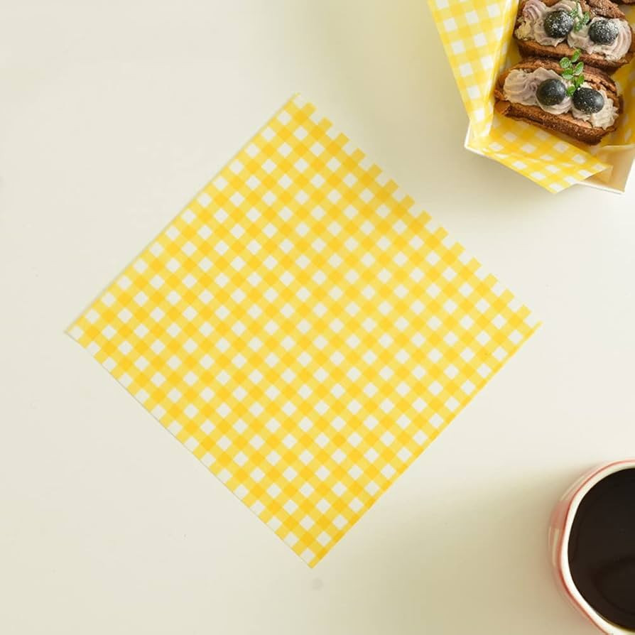 100Pcs Wax Paper Sheets for Food, Basket Liners Food Picnic Paper Sheets Greaseproof Deli Wrappin... | Amazon (US)