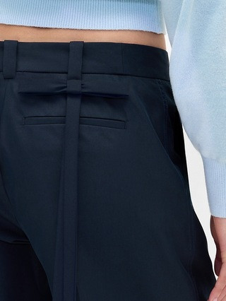 Gap × Sandy Liang Mid Rise Bow-Back Khakis | Gap (US)