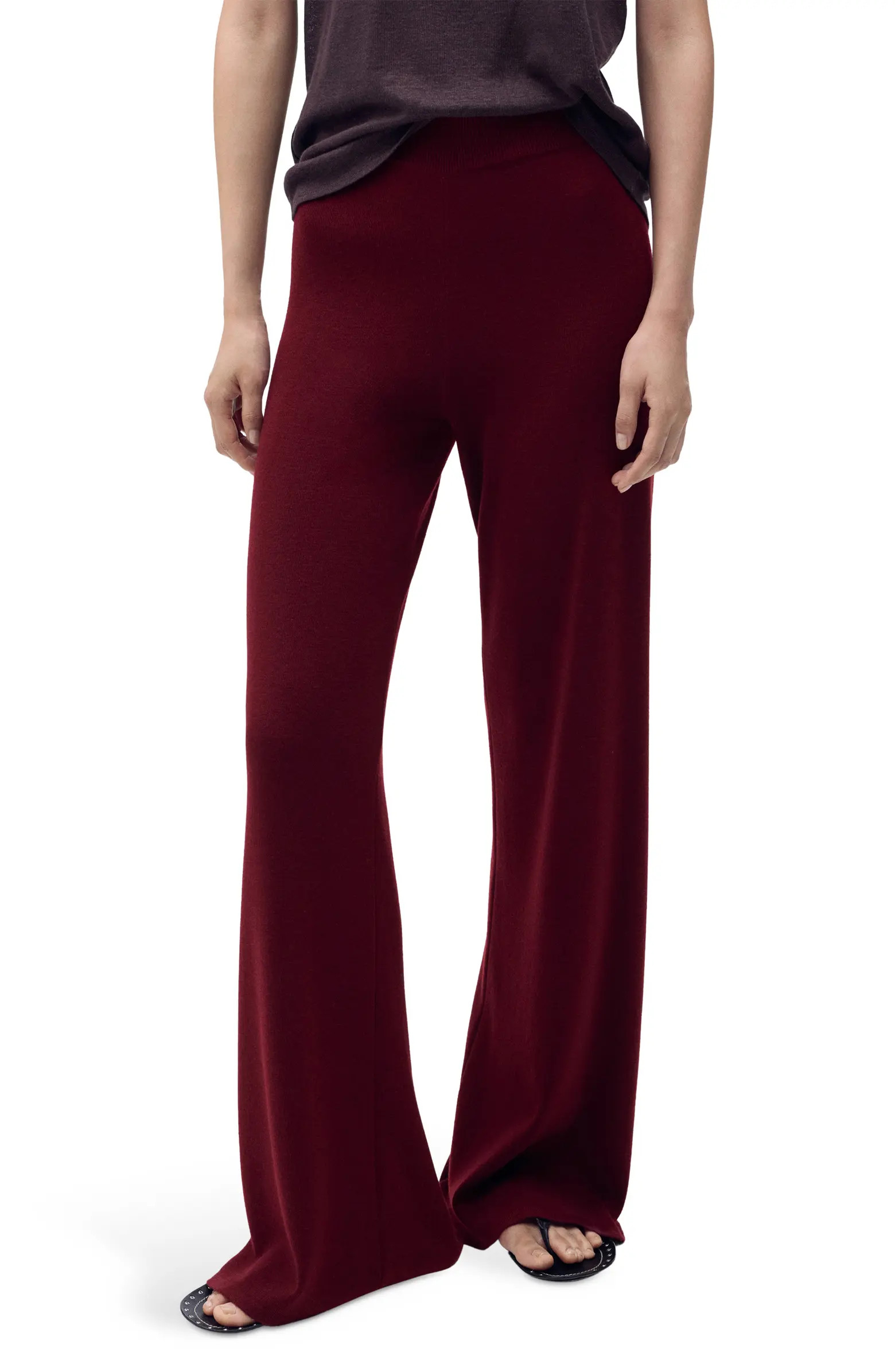 Pull-On Straight Leg Knit Pants | Nordstrom