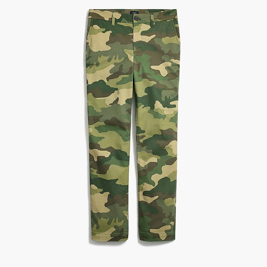 Camo high-rise girlfriend chino pant | J.Crew Factory