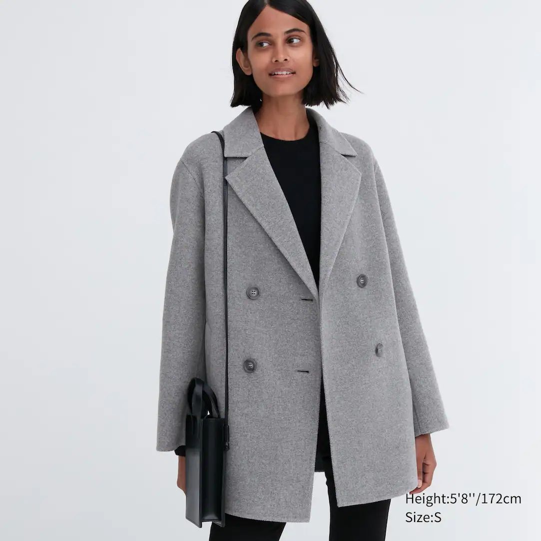 Wool Blend Short Coat | UNIQLO (UK)