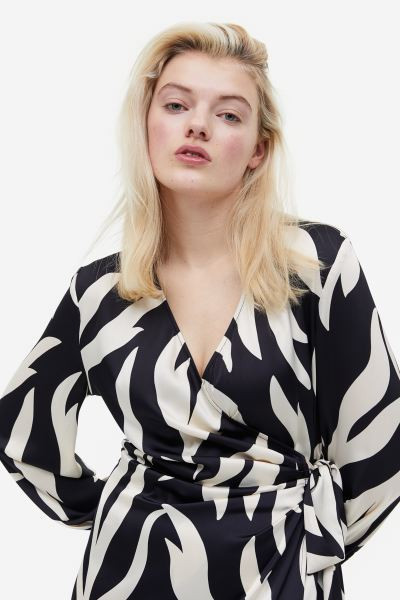 Balloon-sleeved Wrap Dress | H&M (US + CA)