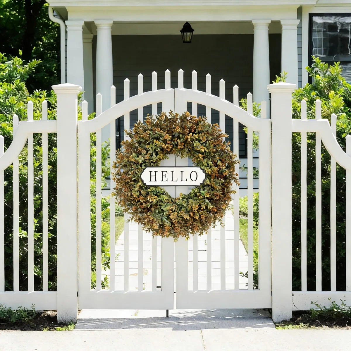 26'' Large Wreath For Front Door, Porch, Window- Artificial Boxwood Leaves | Wayfair North America
