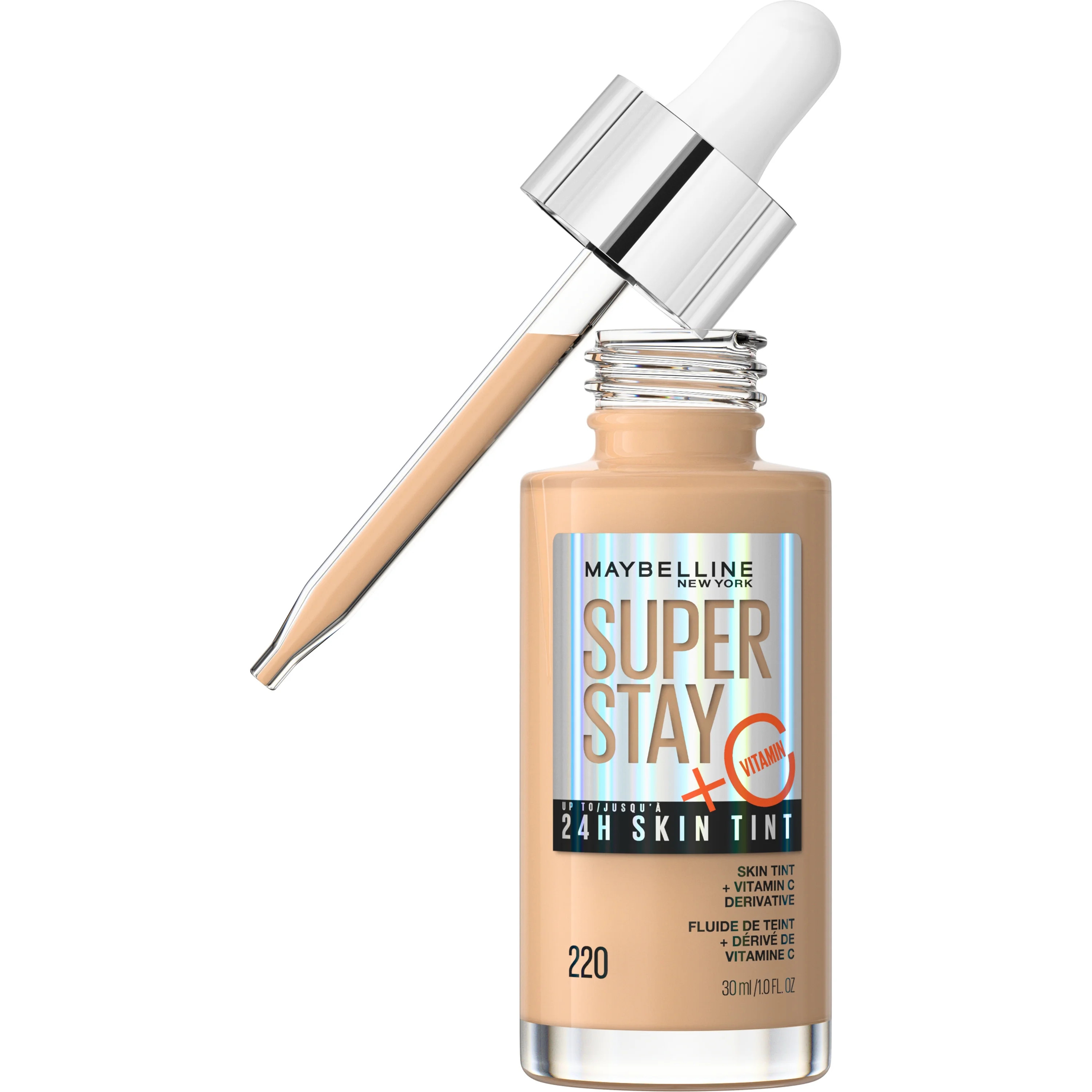 Maybelline Super Stay Super Stay Up to 24HR Skin Tint with Vitamin C, 220, 1 fl oz | Walmart (US)
