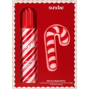 Sundae Shower Self-Care Sleigh Gift Set, Candy Cane | CVS Health