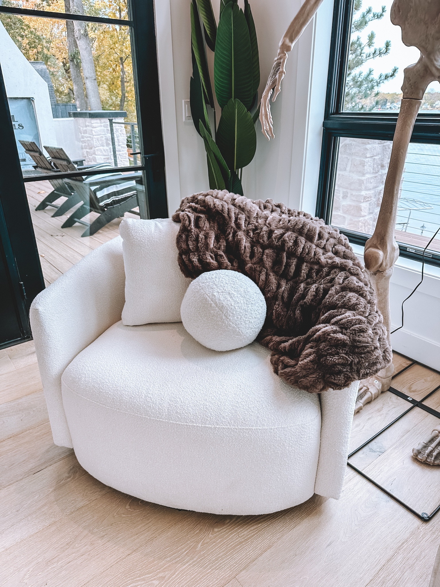 This Pottery Barn inspired blanket from Walmart is sooo good. 🤎🤎🤎