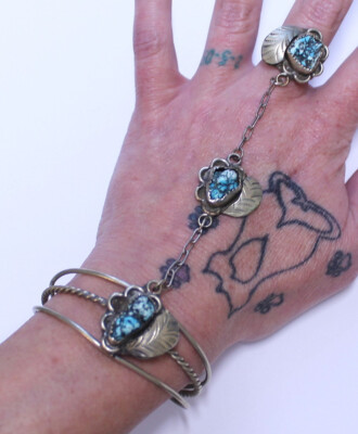 70s Vintage Navajo Turquoise Nugget Slave Bracelet  | eBay | eBay US