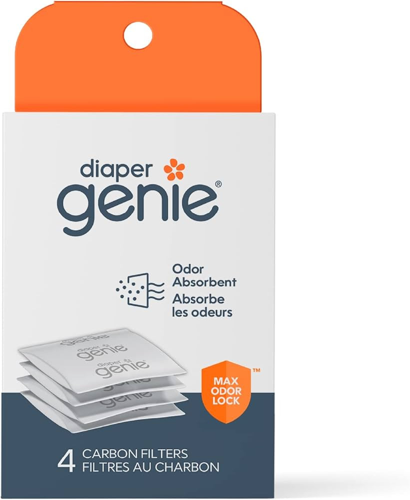 Diaper Genie Carbon Filter (4-Pack) | Diaper Pail Odor Eliminator & Deodorizer | Compatible with ... | Amazon (US)