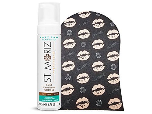 St. Moriz Professional Fast Tanning Mousse and Applicator Mitt Set - Express Self Tanner - Builda... | Amazon (US)