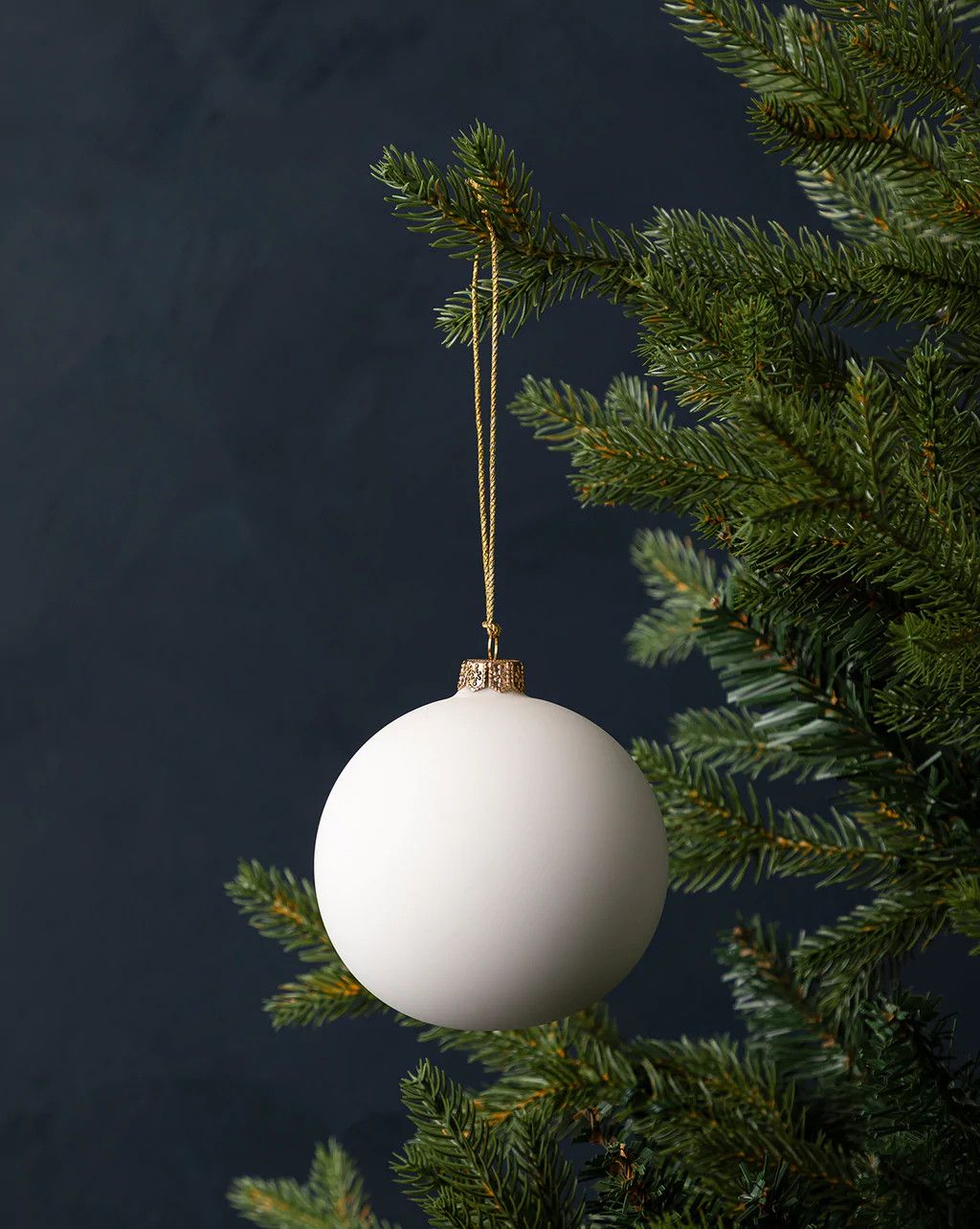 Matte Snow Glass Ornaments (Set of 4) | McGee & Co.