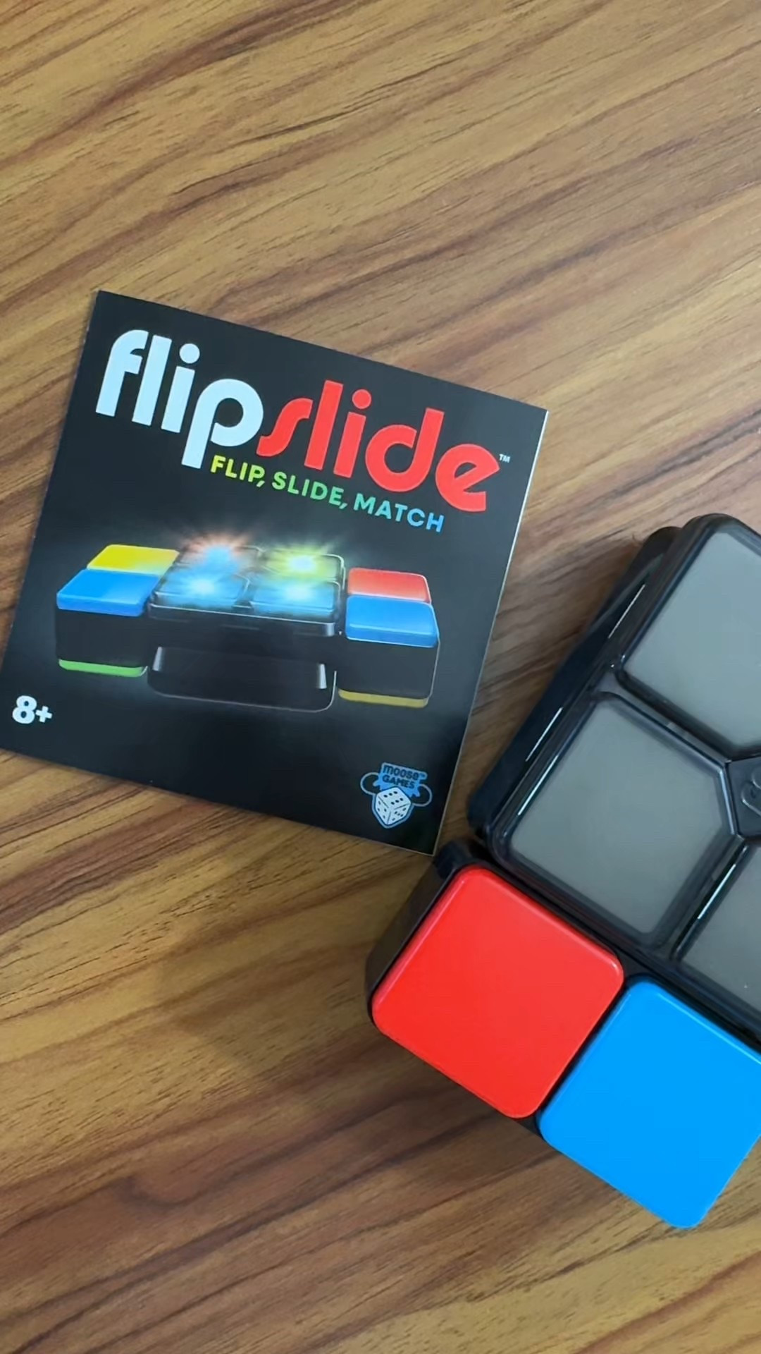 Flipslide is a fast moving electronic handheld game that keeps you thinking and moving. Flip the side blocks to reveal colors, slide them into place, and match the lights before time runs out. With four game modes Speed, Level, Memory, and Multiplayer there is always a new challenge. The sound can be adjusted or turned off completely, making it great for travel or quiet play. Easy to take anywhere and seriously addictive for kids and adults. Includes the Flipslide game, instruction manual, and batteries so it is ready to play right out of the box.




#LTKFindsUnder50 #LTKGiftGuide #LTKKids