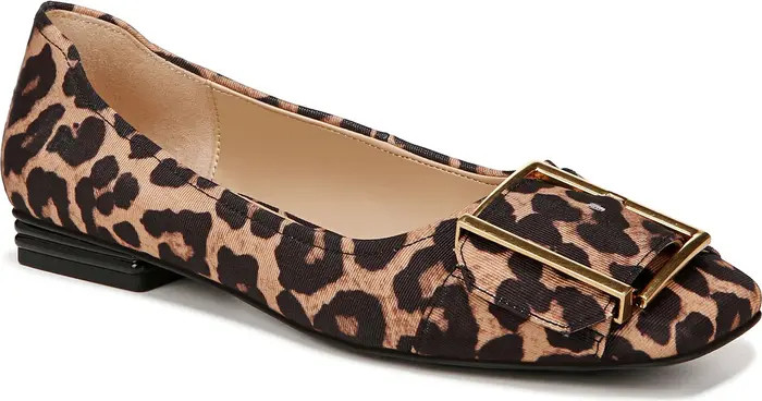 Franco Sarto Tahlia Buckle Square Toe Flat (Women) | Nordstromrack | Nordstrom Rack