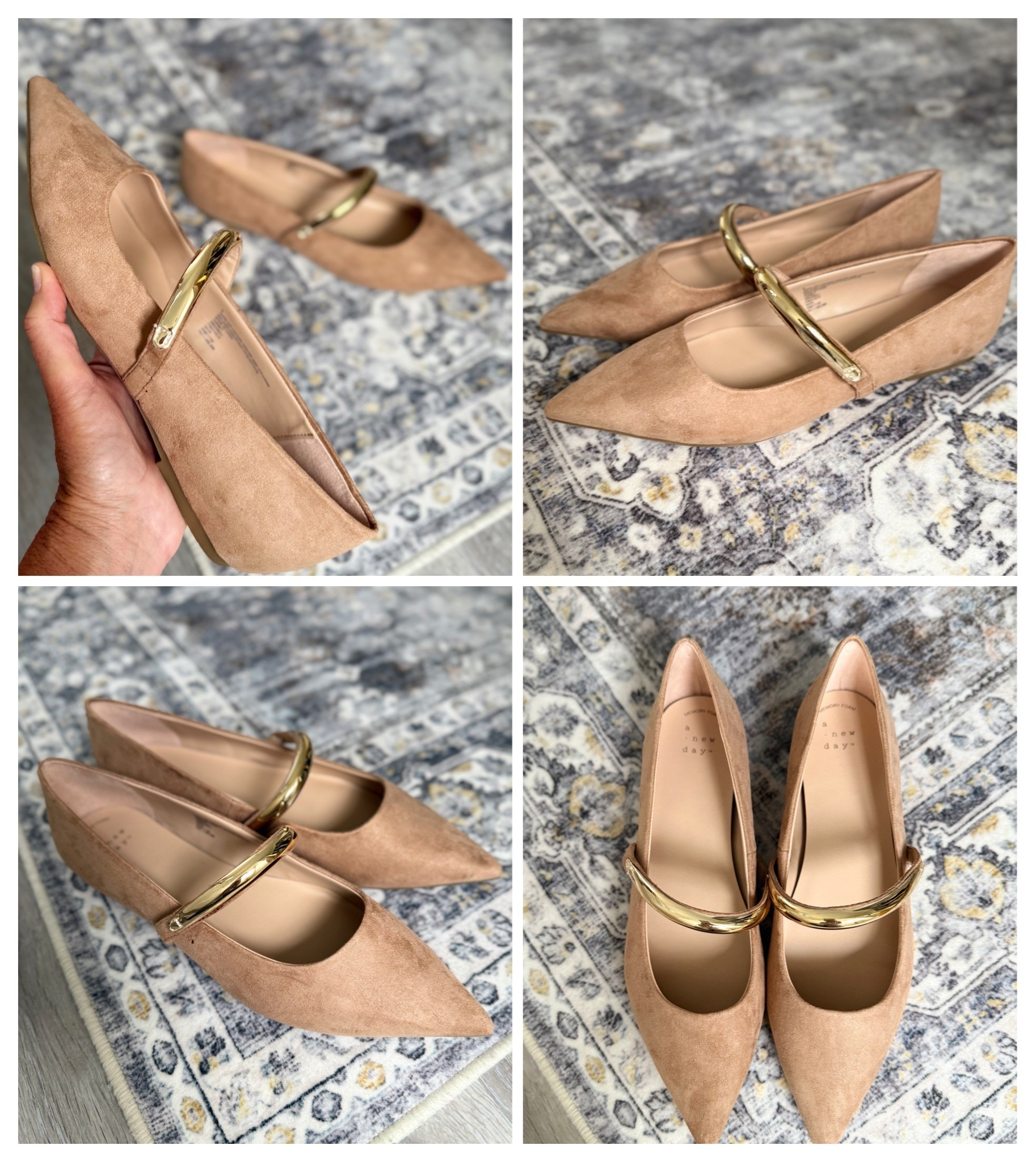 Gold strap Mary Jane’s for fall! Comfy and fit TTS. 

MARY JANES
FLATS
FALL SHOES
FALL FLATS 
BROWN 

#LTKStyleTip #LTKShoeCrush #LTKOver40