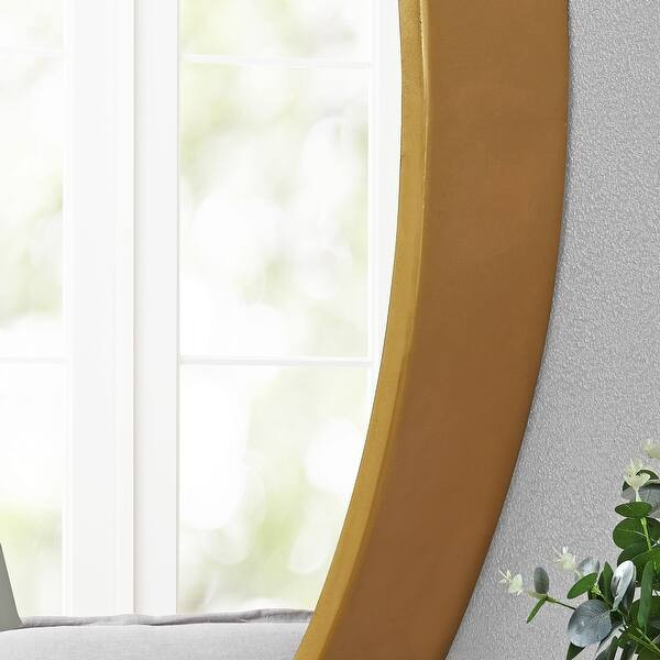 FirsTime & Co.® Gold Beckham Round Mirror, American Crafted, Gold, Mirror, 22 x 1.75 x 22 in - 2... | Bed Bath & Beyond
