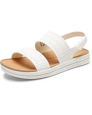 DREAM PAIRS Women Water Sandals Comfortable Flat Beach Platform Dressy Summer Walking Shoes | Amazon (US)
