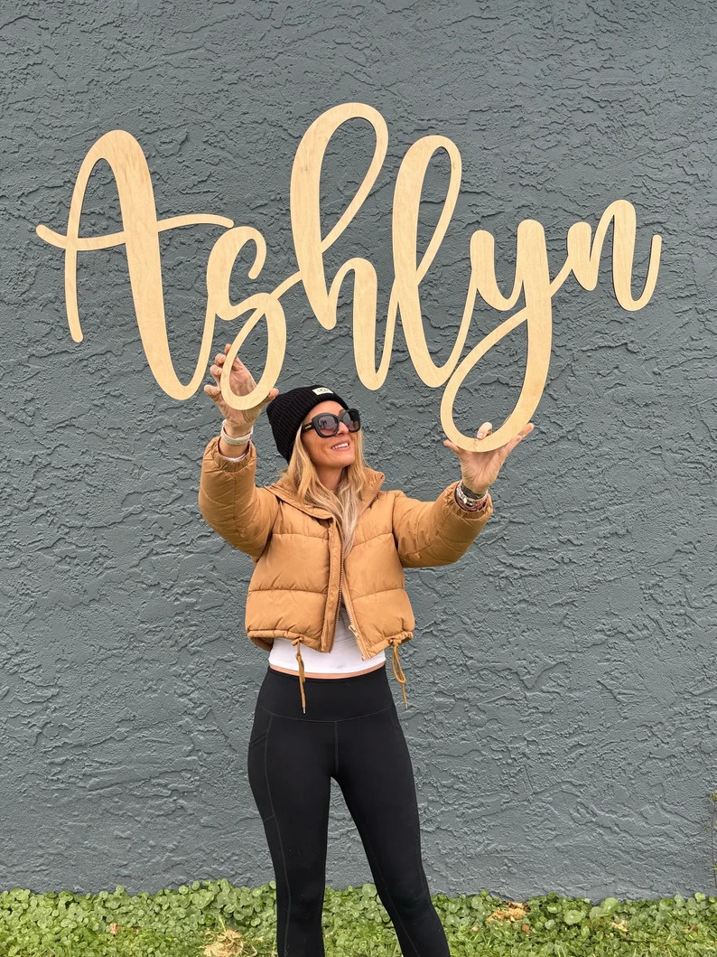 Custom Name Wall Sign: Dorm Room Decor | Teen Bedroom Name | Wooden Wall Sign | Etsy (Global)