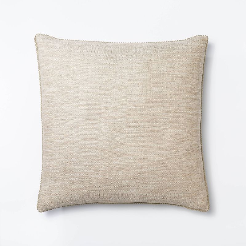 Chambray Throw Pillow with Lace Trim - Threshold™ designed with Studio McGee | Target