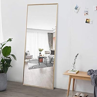 Yetudo Full Length Mirror Dressing Mirror with Standing Holder 65"x22" Large Rectangle Bedroom Fl... | Amazon (US)