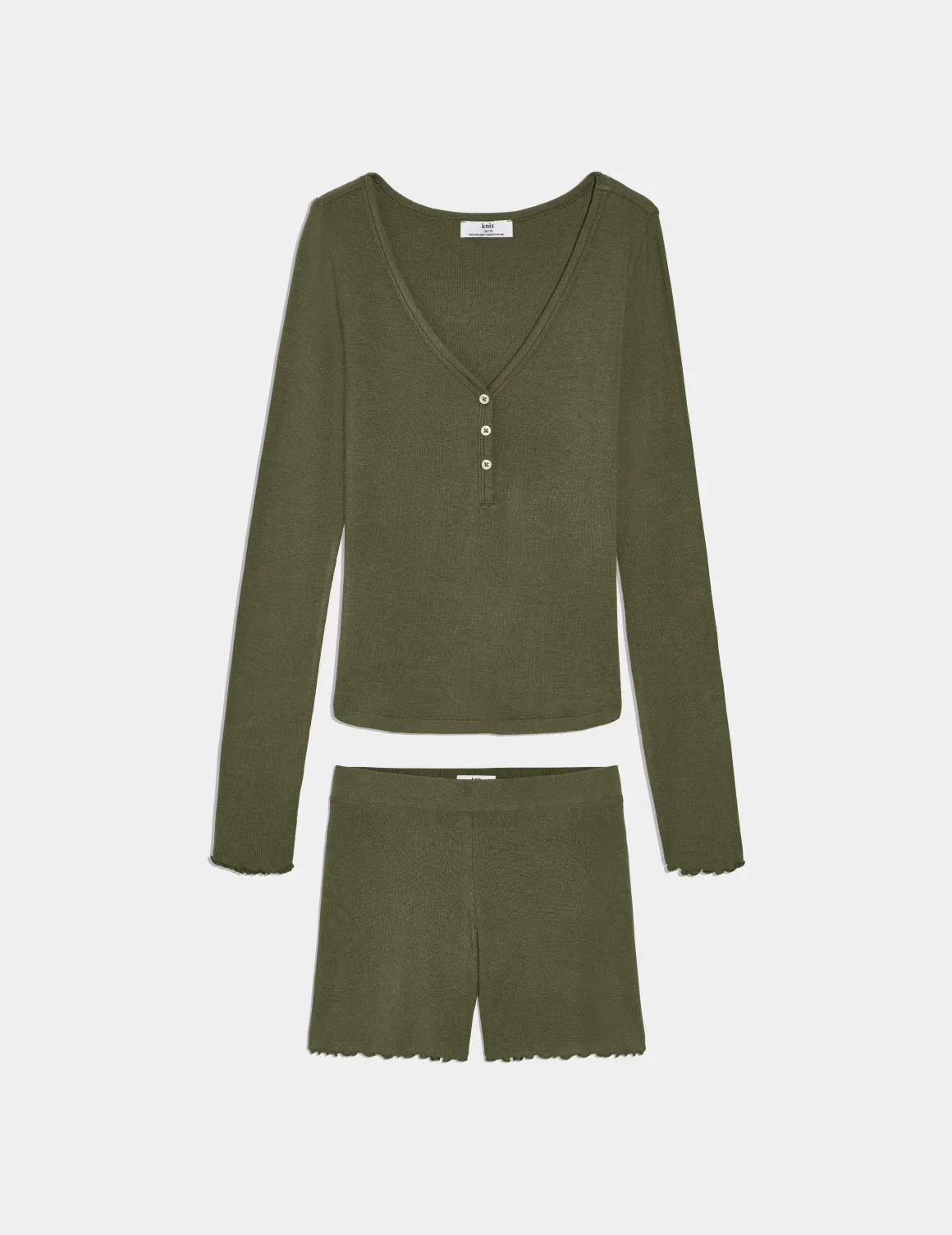 Modal Rib Henley Sleep Set | Knix