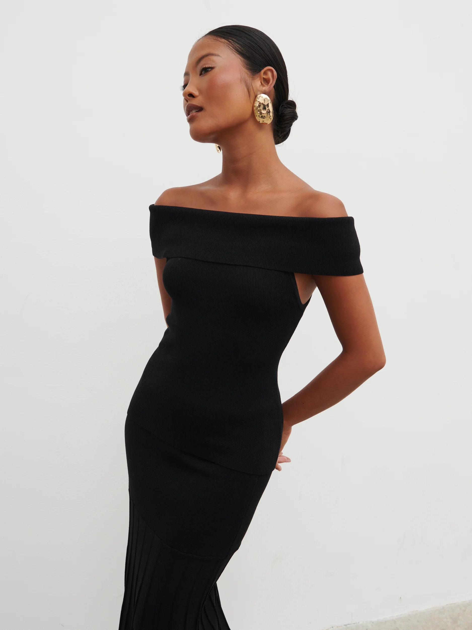 Reagan Bardot Knit Top | Pretty Lavish (UK)