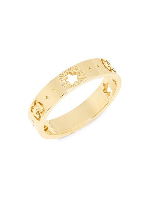 Icon 18K Yellow Gold Star Detail Ring | Saks Fifth Avenue