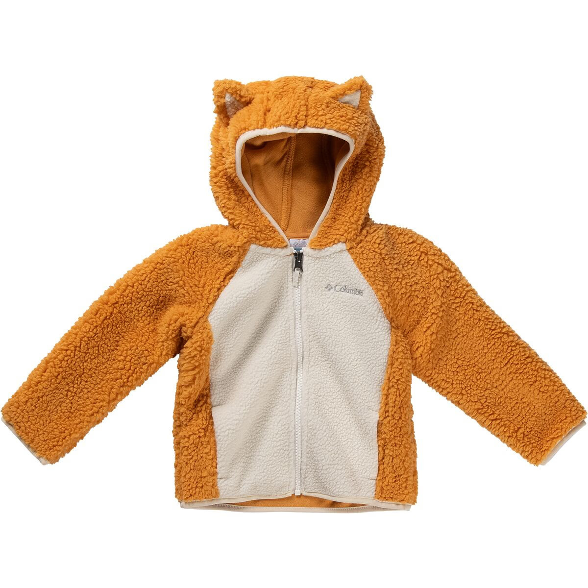 Columbia Foxy Baby Sherpa Full-Zip Fleece Jacket - Toddler Boys' Sunstone/Chalk, 2T | Backcountry