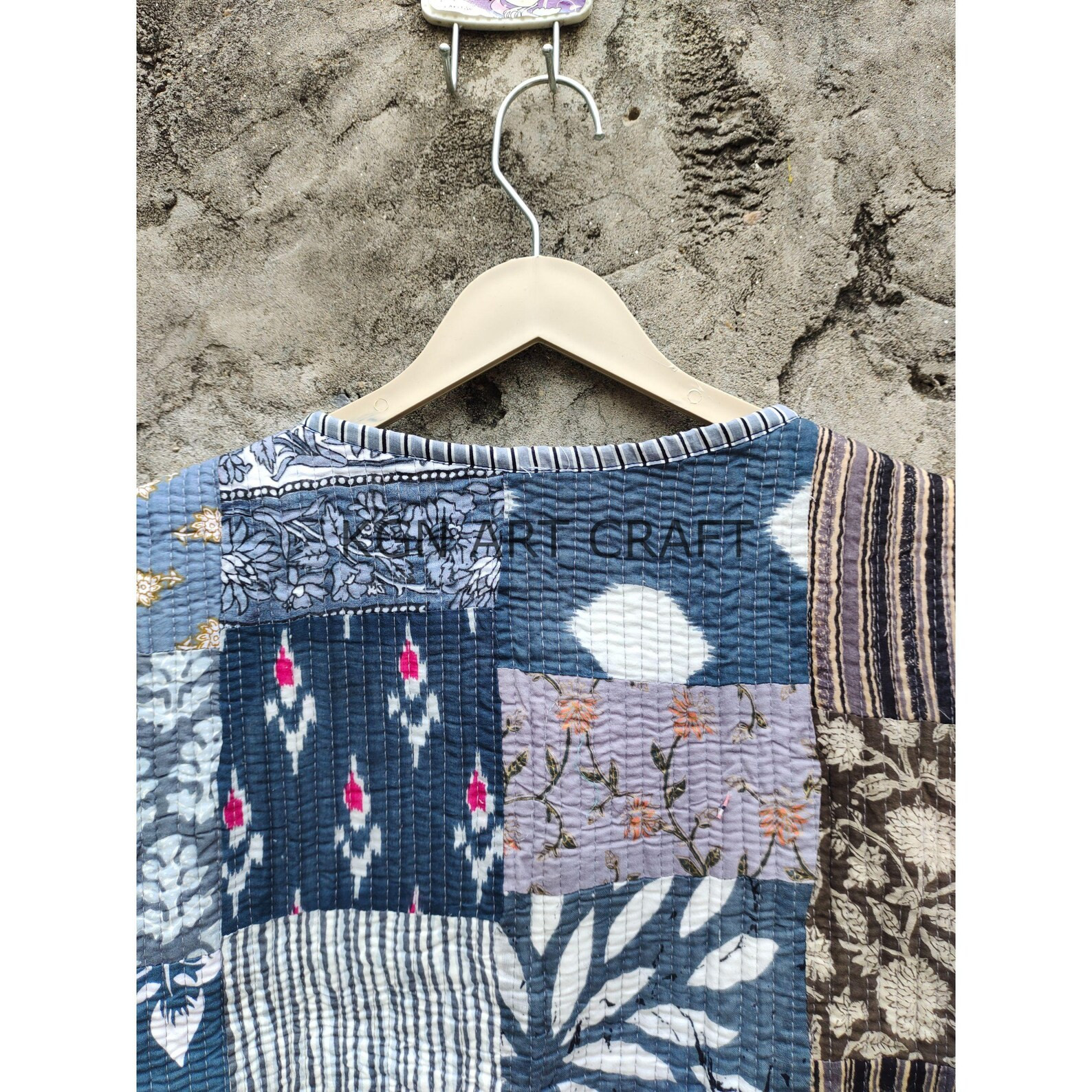 Cotton Vest, Block Print Vest Coat, Patchwork Jacket, Women Wear Short Vest, Designer Cotton Vest... | Etsy (US)