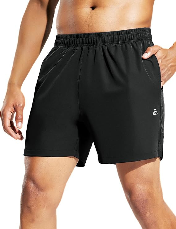 Haimont Men's Athletic Running Shorts 5 Inches for Gym Sports Active Workout with Pockets, Quick ... | Amazon (US)