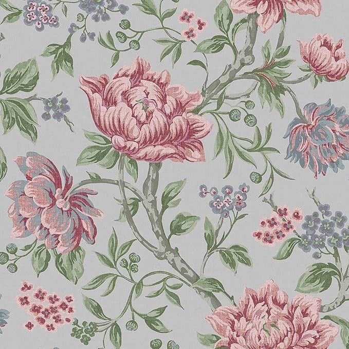 Laura Ashley Tapestry Floral Slate Grey Wallpaper | Amazon (US)